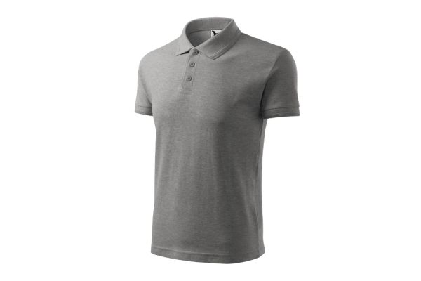 Polokošile pánská Pique Polo 203 tmavě šedý melír obrázek 1