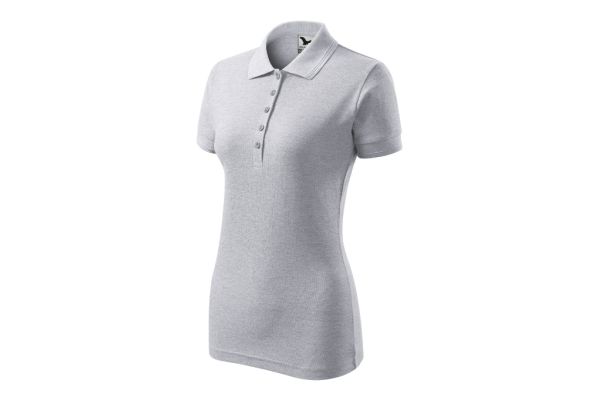 Polokošile dámská Pique Polo 210 světle šedý melír obrázek 1