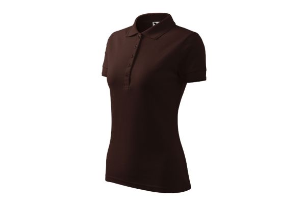 Polokošile dámská Pique Polo 210 kávová obrázek 1