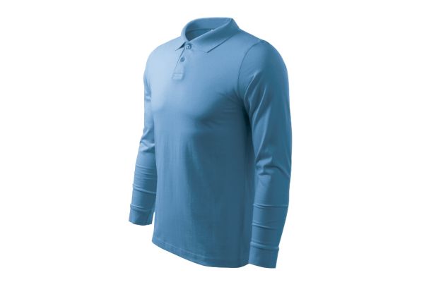 Polokošile pánská Single J. LS 211 azurově modrá obrázek 1