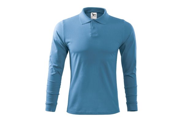Polokošile pánská Single J. LS 211 azurově modrá obrázek 2