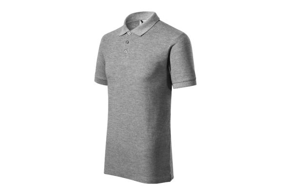 Polokošile pánská Cotton Heavy 215 tmavě šedý melír obrázek 1