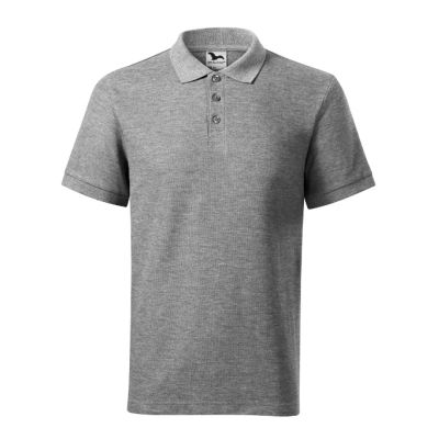 Polokošile pánská Cotton Heavy 215 tmavě šedý melír obrázek 7029