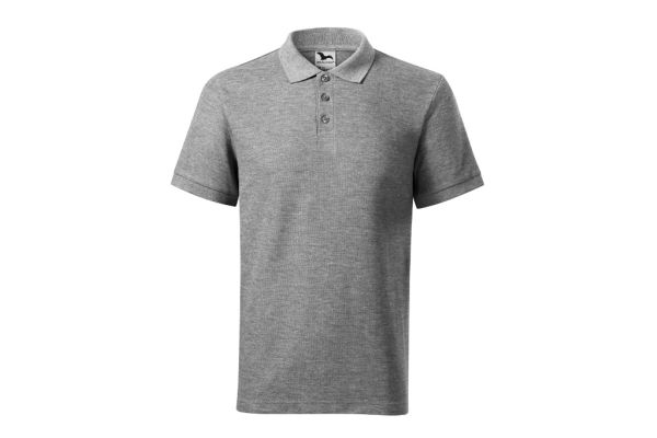 Polokošile pánská Cotton Heavy 215 tmavě šedý melír obrázek 2