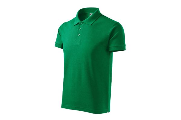 Polokošile pánská Cotton Heavy 215 středně zelená obrázek 1