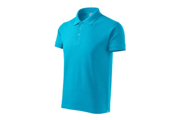 Polokošile pánská Cotton Heavy 215 tyrkysová obrázek 1