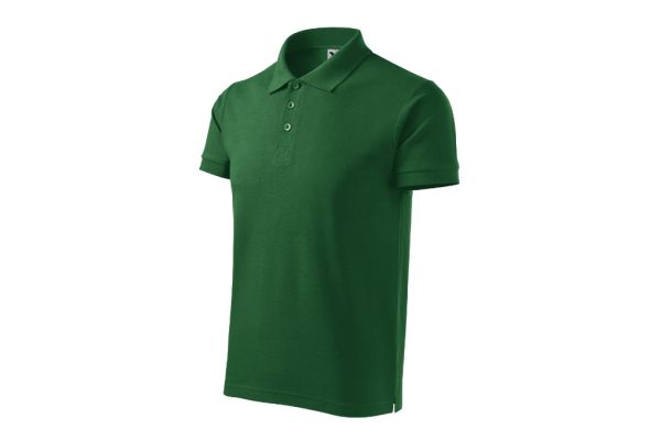 Polokošile pánská Cotton Heavy 215 lahvově zelená obrázek 1