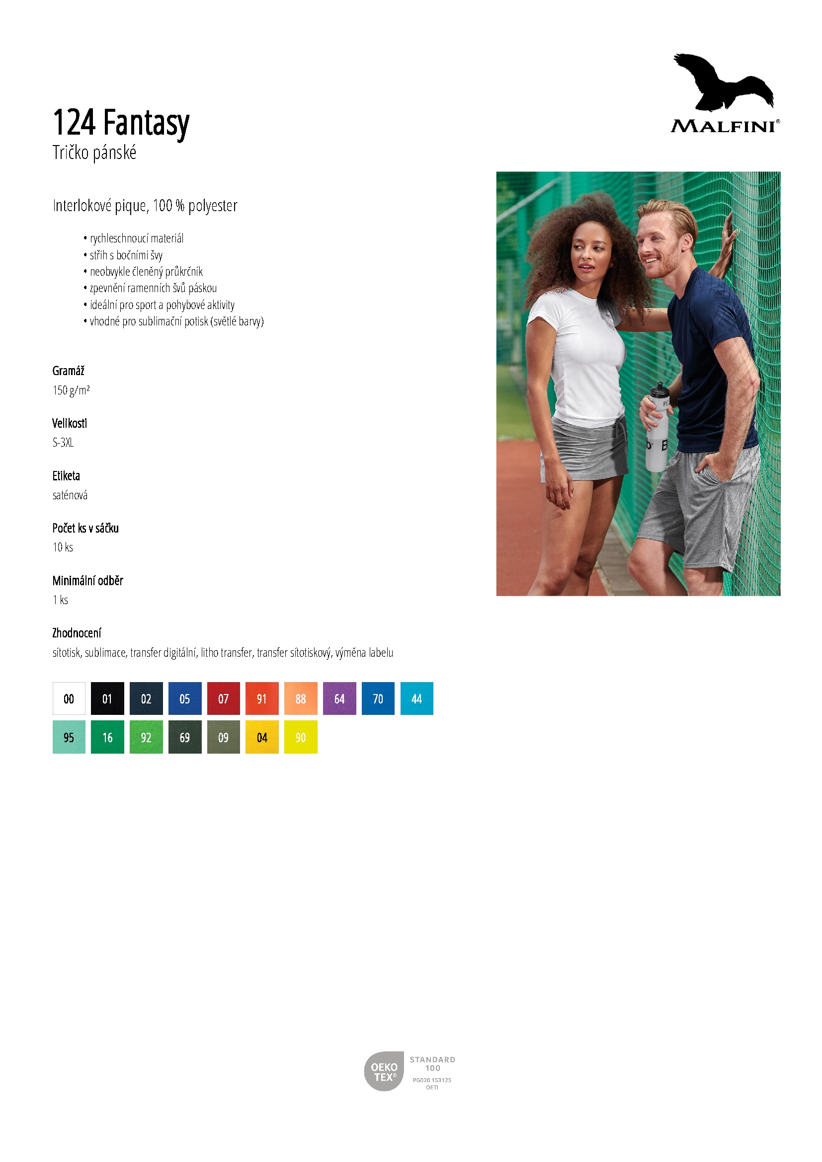 Karta produktu Tričko pánské Fantasy 124 bílá