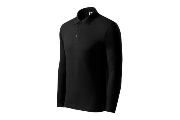 Polokošile pánská Pique Polo LS 221 černá obrázek 1