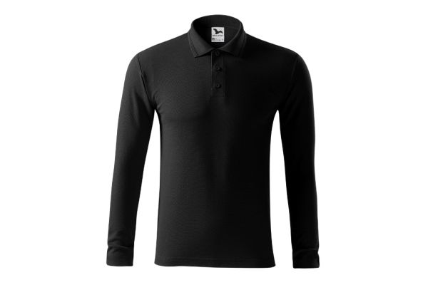 Polokošile pánská Pique Polo LS 221 černá obrázek 2