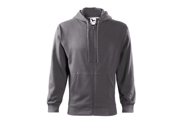 Mikina pánská Trendy Zipper 410 ocelově šedá obrázek 1