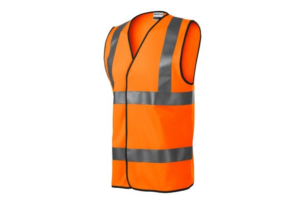 Bezpečnostní vesta unisex HV Bright 9V3 fluorescenční oranžová obrázek 1