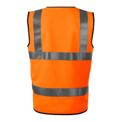 Bezpečnostní vesta unisex HV Bright 9V3 fluorescenční oranžová obrázek 5665