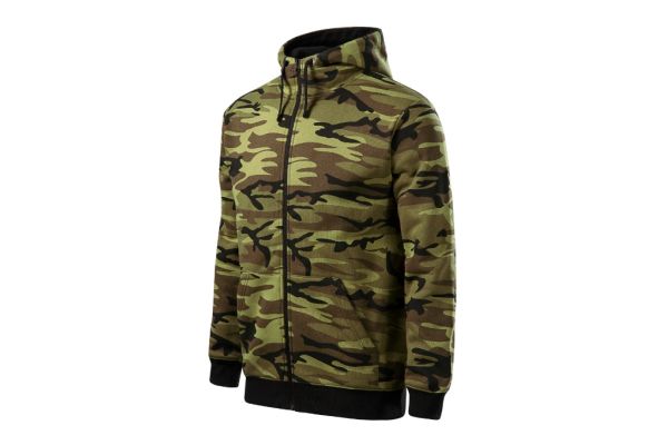 Mikina pánská Camo Zipper C19 camouflage green obrázek 1