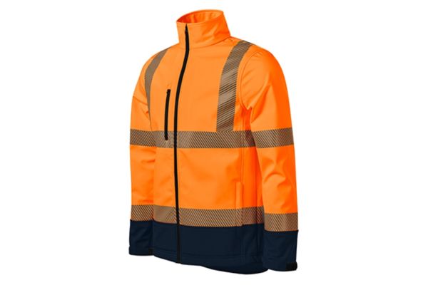 Softshellová bunda unisex HV Drop 5V3 fluorescenční oranžová obrázek 1