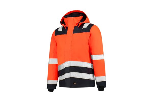 Pracovní bunda unisex Midi Parka High Vis Bicolor T51 fluorescenční oranžová obrázek 1