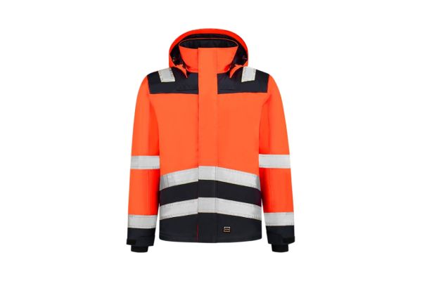 Pracovní bunda unisex Midi Parka High Vis Bicolor T51 fluorescenční oranžová obrázek 2