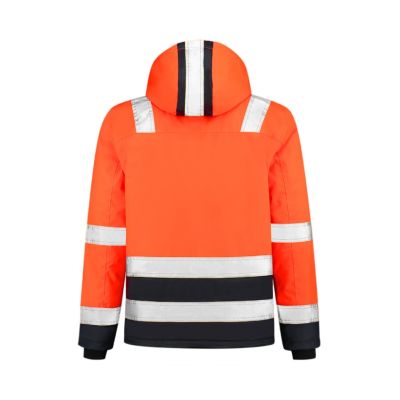 Pracovní bunda unisex Midi Parka High Vis Bicolor T51 fluorescenční oranžová obrázek 7340