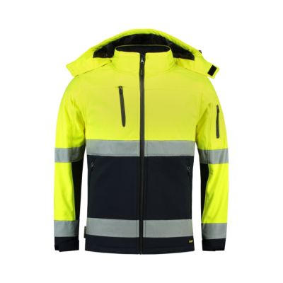 Softshellová bunda unisex Bi-color EN ISO 20471 Softshell T52 fluorescenční žlutá obrázek 7540