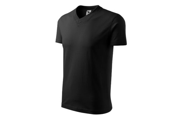 Tričko unisex V-neck 102 černá obrázek 1