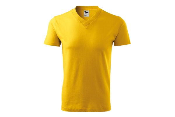 Tričko unisex V-neck 102 žlutá obrázek 2