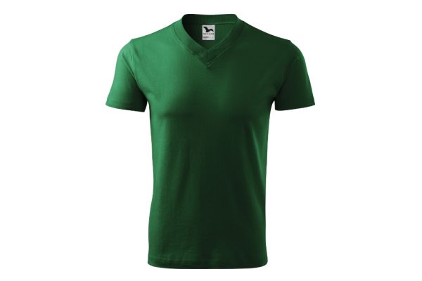 Tričko unisex V-neck 102 lahvově zelená obrázek 2