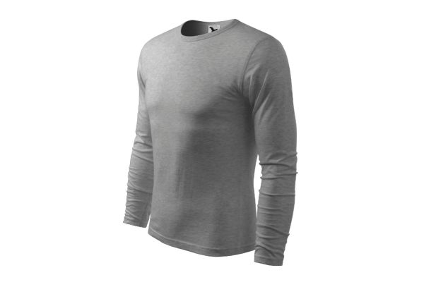 Triko pánské Fit-T LS 119 tmavě šedý melír obrázek 1